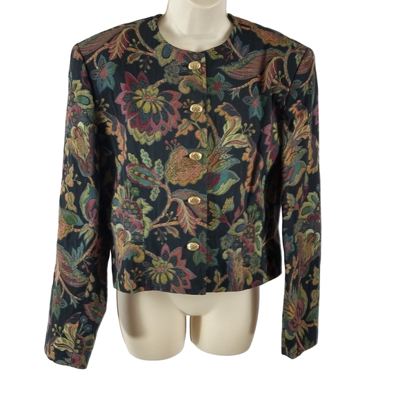 Doncaster Jackets & Blazers - Doncaster Multicolor Floral Women's Blazer